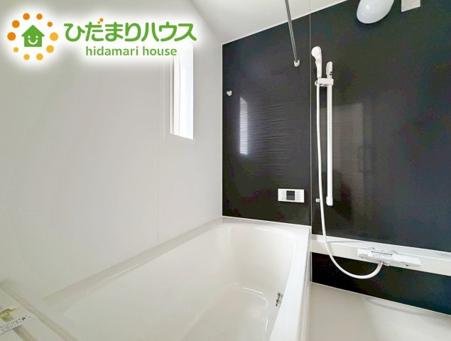 いわき市小名浜住吉第5　新築戸建　2号棟の浴室|大人が足を伸ばしても十分な広さ！一人でゆっくりくつろぐ時間も大切です！