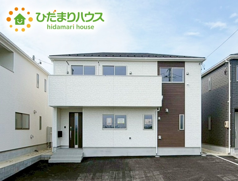 いわき市小名浜住吉第5　新築戸建　2号棟の外観|是非一度、ご家族そろってご内覧ください♪