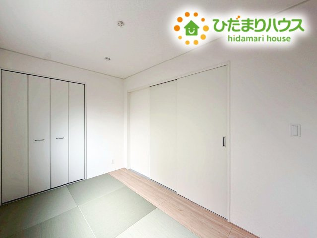 いわき市小名浜住吉第5　新築戸建　1号棟の和室|すぐ横になれる和室は、みんなの憩いの場(*^-^*)