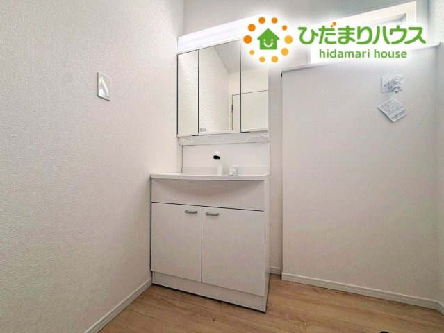 いわき市小名浜住吉第5　新築戸建　1号棟の独立洗面台|シンプルで使い勝手の良い独立洗面台！