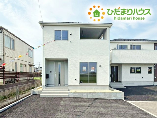 いわき市小名浜住吉第5　新築戸建　1号棟の外観|資料請求やご案内も即日対応いたします♪同じ施工例の物件見学も可能です！