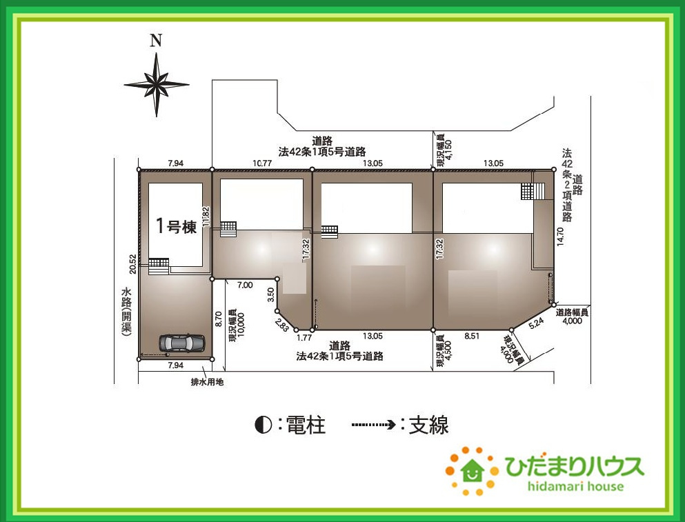 いわき市小名浜住吉第5　新築戸建　1号棟の間取り|小中学校が近く、お子様の通学も安心♪
