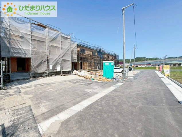 いわき市小名浜住吉第5　新築戸建　1号棟の前面道路含む現地写真|第三者機関による、住宅性能評価付です！！