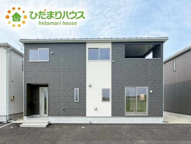 いわき市小名浜住吉第5　新築戸建　3号棟の外観|小学校が近く、お子様の通学も安心ですね☆彡
