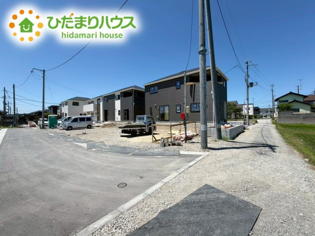 いわき市小名浜住吉第5　新築戸建　4号棟の前面道路含む現地写真|小学校が近く、お子様の通学も安心ですね☆彡