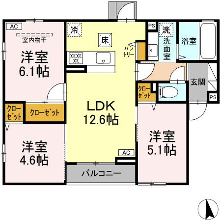 ☆間取り3LDK☆