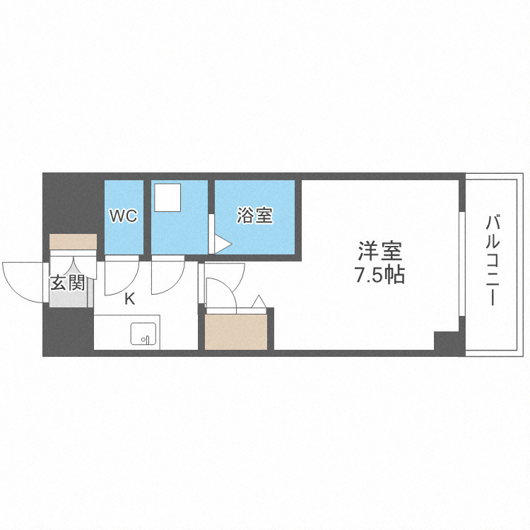 大阪市東成区大今里西１丁目の賃貸マンションの間取り
