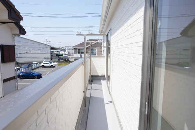 草加市苗塚町 新築分譲住宅のバルコニー