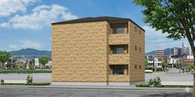 大和市西鶴間３丁目のアパートの外観パース