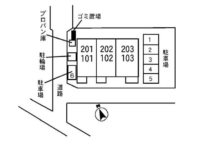 アリアーテの区画図