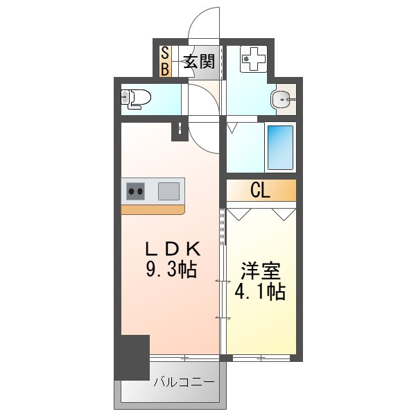 ソルテラスOSAKA塚本の間取り
