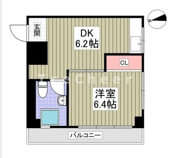 寿コーポの間取り