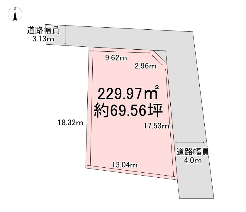 建築条件付き土地　長野市金箱