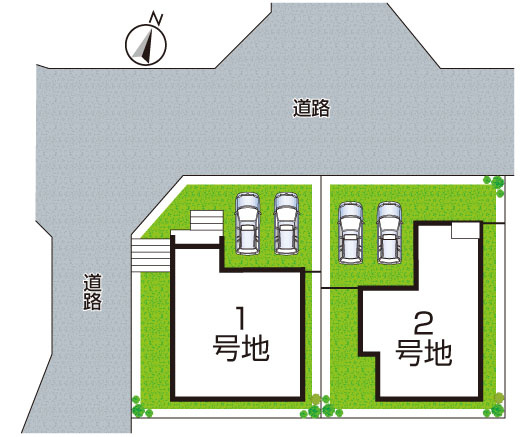 大阪狭山市大野台　第12期　新築一戸建ての区画図|全2区画