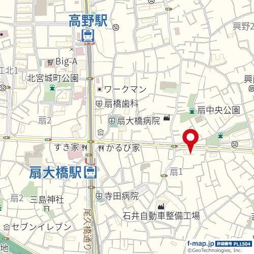 ＨＩＤＡＭＡＲＩ　ＯＨＧＩの地図