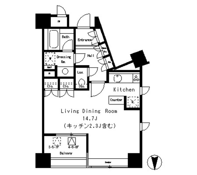 港区南麻布１丁目の賃貸マンション