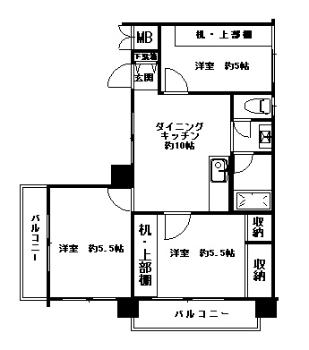 オリンピックマンション第３世田谷の間取り