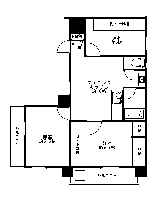 オリンピックマンション第３世田谷の間取り