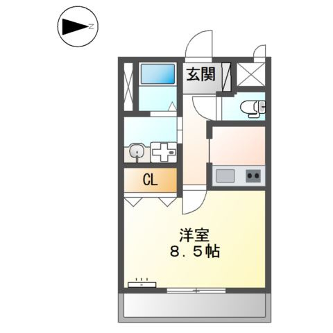 グランディール　サクラの間取り
