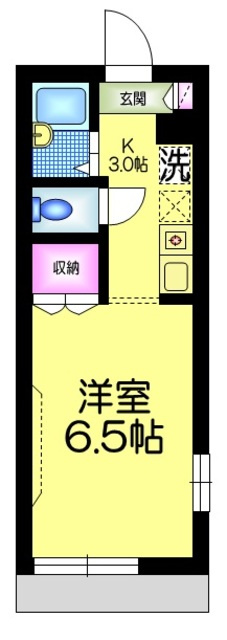メゾンケアキの間取り|★南東角部屋２面窓★