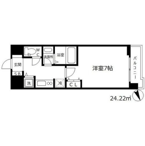 ラヴ神戸三宮の間取り