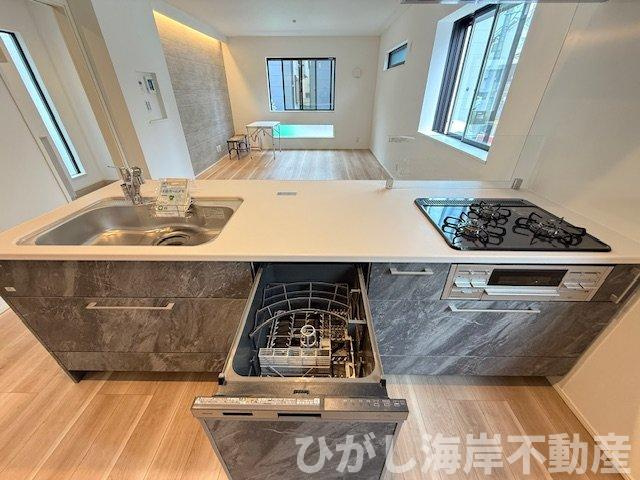 茅ケ崎市松林１丁目　新築戸建　全31区画のキッチン|食洗器付きシステムキッチン