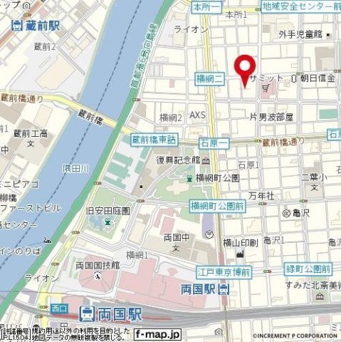 ブライズ両国の地図