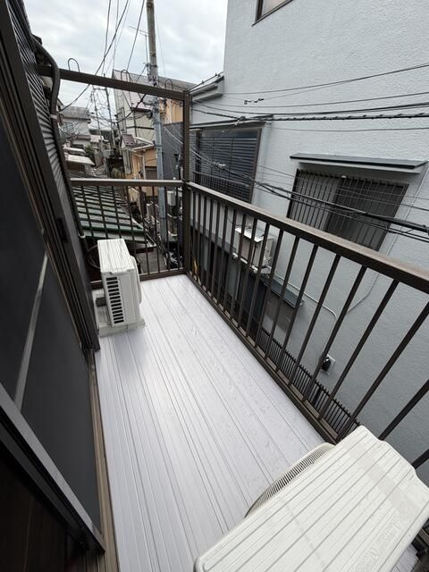 内田ハイツのバルコニー