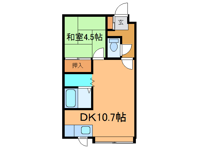 メゾン緑西の間取り