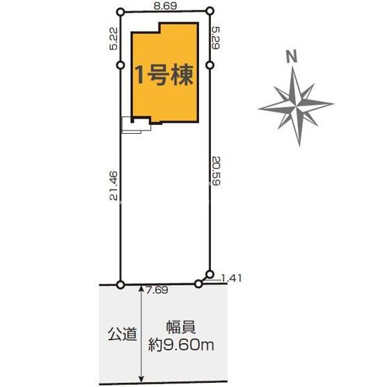 【区画図】 | 磐田市福田 新築一戸建て | 区画図です