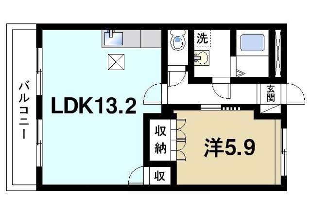 プランドールソフィアの間取り|1LDK
