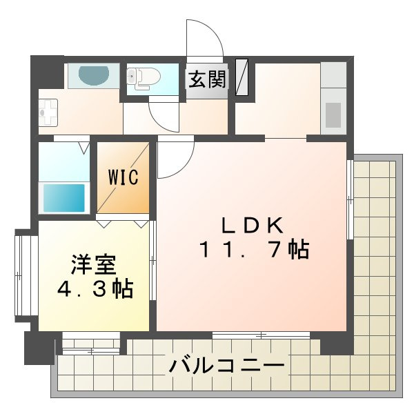 ＮＥＸＵＳ水前寺の間取り
