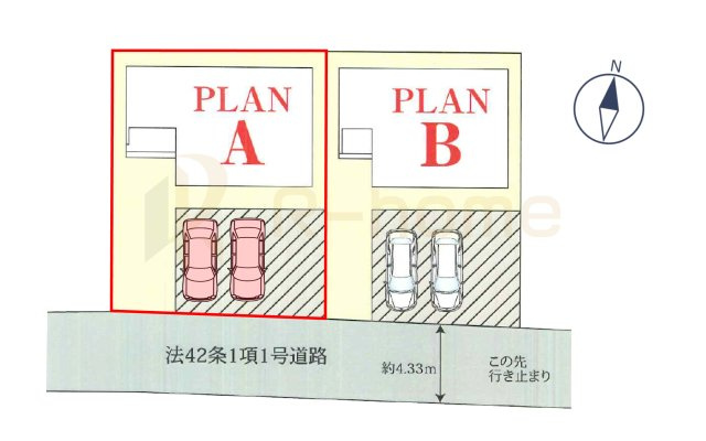つくばみらい市伊奈東　新築戸建て　A号棟の区画図|大きなお買い物だからこそ、メリット・デメリットを伝えさせて頂きます。
R-homeにお任せください♪
