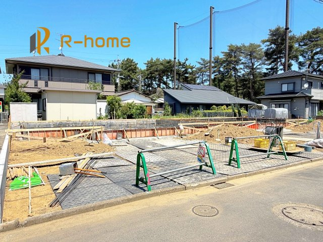 つくばみらい市伊奈東　新築戸建て　A号棟の外観|ご予約を頂ければ、『平日』はもちろん『早朝』や『夜間』もご見学可能です♪お気軽にお申し付けください♪