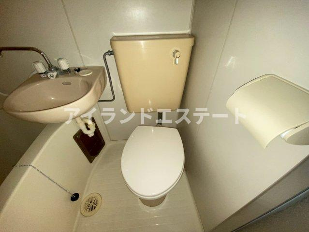 ハウス武内　駅近　最上階　陽当たり良好のトイレ
