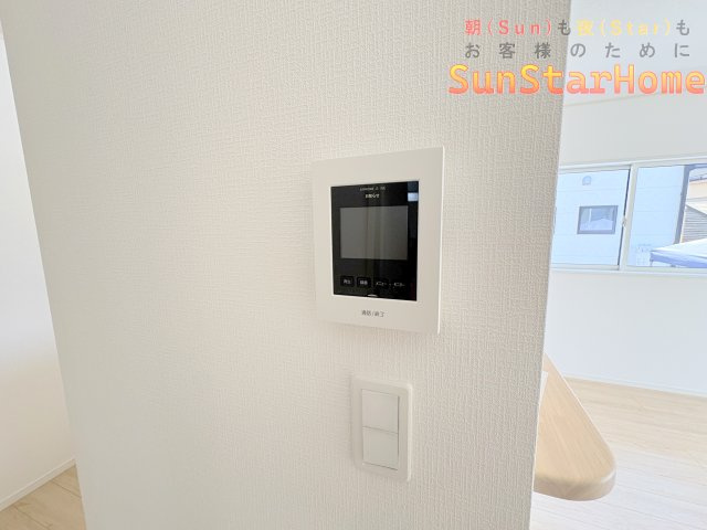 【サンスターホーム】武蔵村山市残堀4丁目　太陽光発電付き新築1号棟の防犯設備