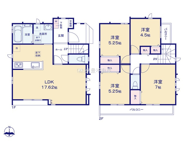 《仲介手数料無料》練馬区西大泉２丁目24-16新築一戸建てハートフルタウンの間取り