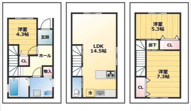 【間取り】 | 田川１丁目新築戸建