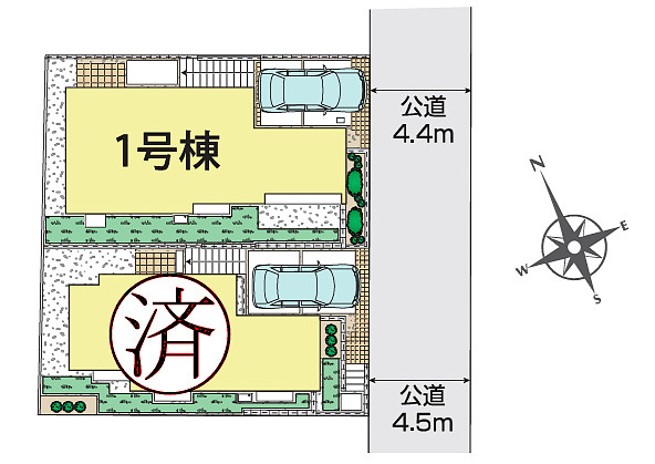 建売とは言え、こんなレベルだったら満足出来ませんか？同業者で住んでいる人も多い、プロに認められた逸品！それが、『旭区中沢３丁目』新築戸建の区画図