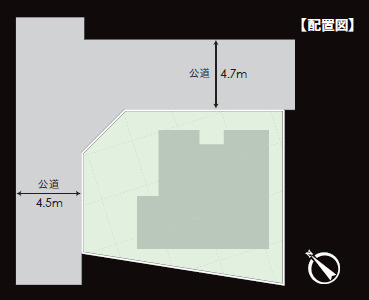 茅ヶ崎市浜須賀　新築戸建　全１棟の区画図
