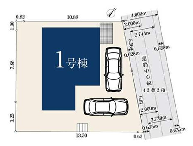 横浜市港北区篠原西町033①の区画図