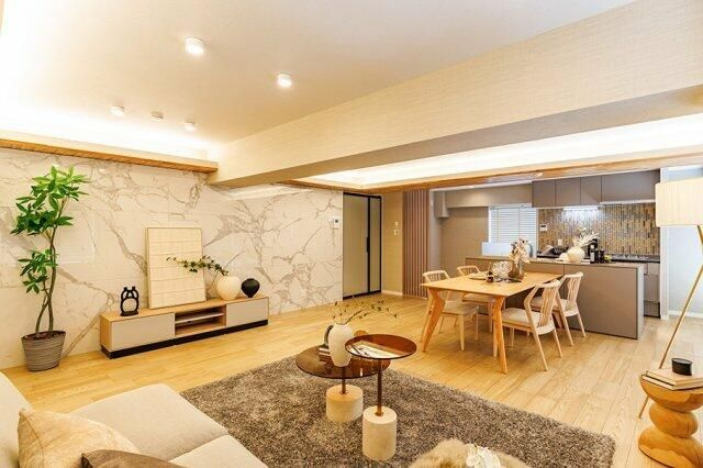 ニュー常磐松マンション（渋谷）の居間・リビング
