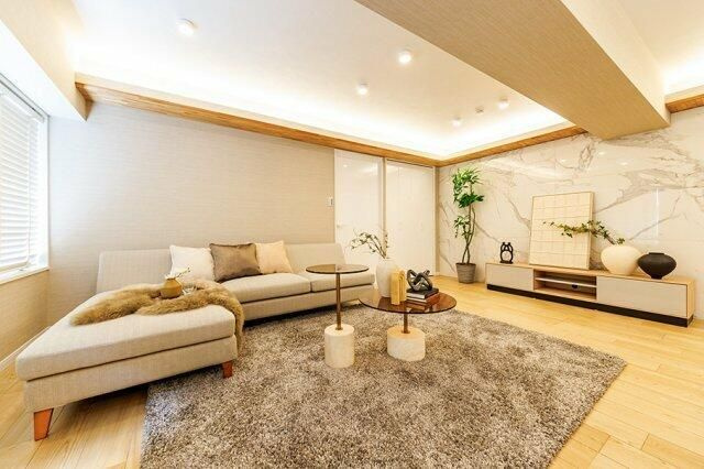 ニュー常磐松マンション（渋谷）の居間・リビング