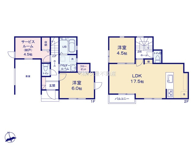 《仲介手数料無料》練馬区東大泉７丁目24-27新築一戸建てリナージュの間取り