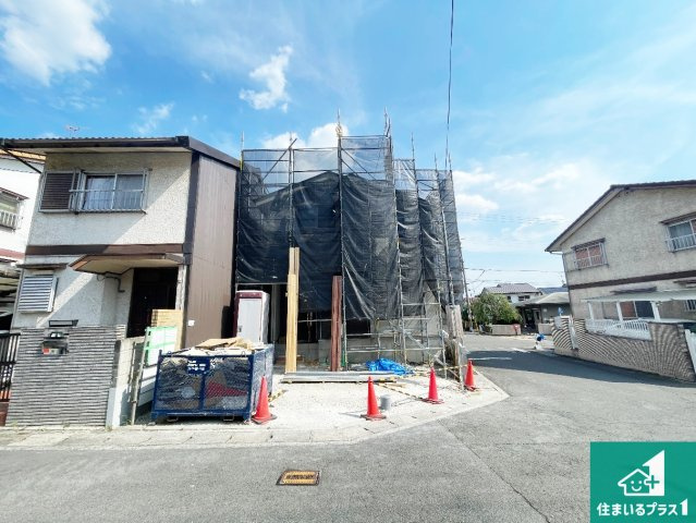 ★京都市伏見区醍醐柿原町　第2期　新築一戸建ての外観|現在の進捗状況です！順調に作業進行中、完成が待ち遠しいです！詳細の間取り等、お気軽にお問い合わせください！
