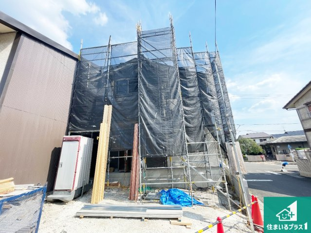 ★京都市伏見区醍醐柿原町　第2期　新築一戸建ての外観|現在の進捗状況です！順調に作業進行中、完成が待ち遠しいです！詳細の間取り等、お気軽にお問い合わせください！