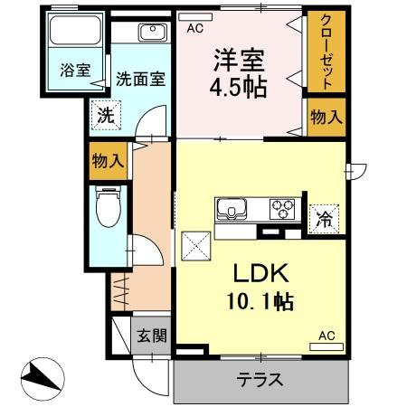 かもべハイムの間取り