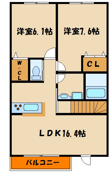 へーベルコート西島の間取り