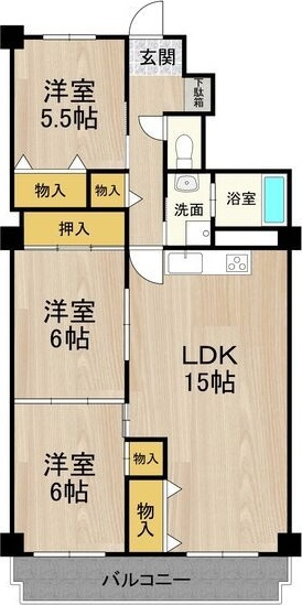 フェルザ西宮の間取り