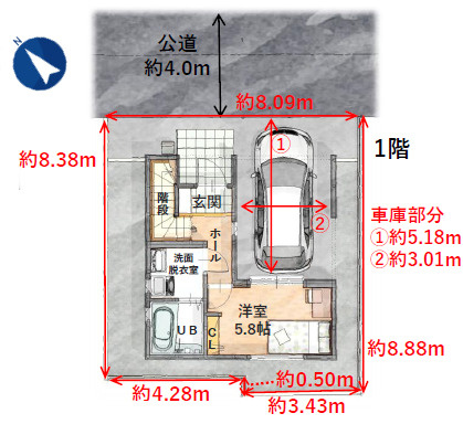 【仲介手数料無料】おうちガーデン東藤沢６期　入間市の新築住宅なら西武ハウジングの区画図